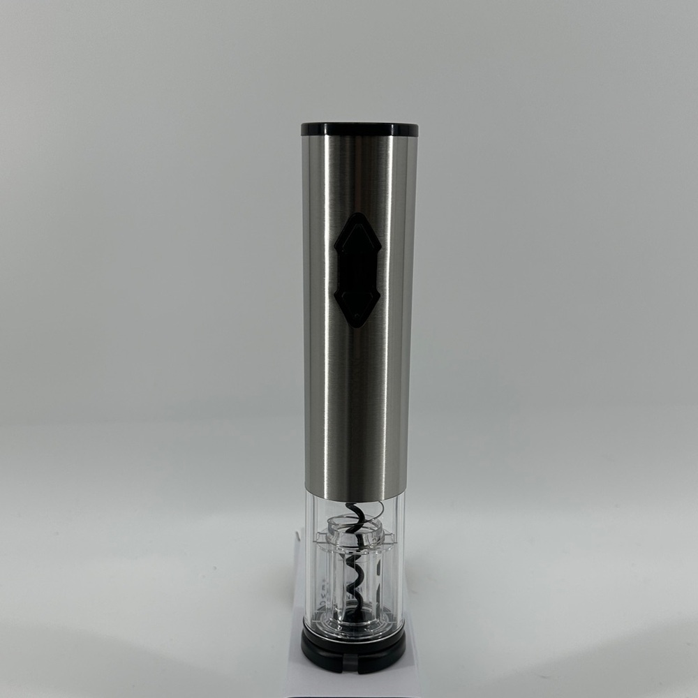 Mark&Graham Silver Electric Wine Opener Lux Barwear Cordless Medal Battery Power